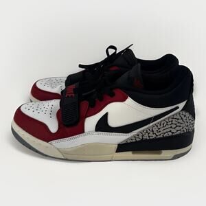 Jordan Legacy 312 Low Summit White Black Varsity Red Mens 8.5 Defects*